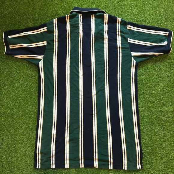 Y2K Vertical Striped Polo Shirt - Picture 5 of 5